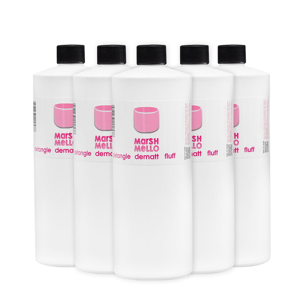 Plant-based detangling spray. Professional Silicone-free detangling spray for dogs. Smells like marshmallows. Slippyness comes from Plant extracts. Natural Plant Extracts for dematting spray.