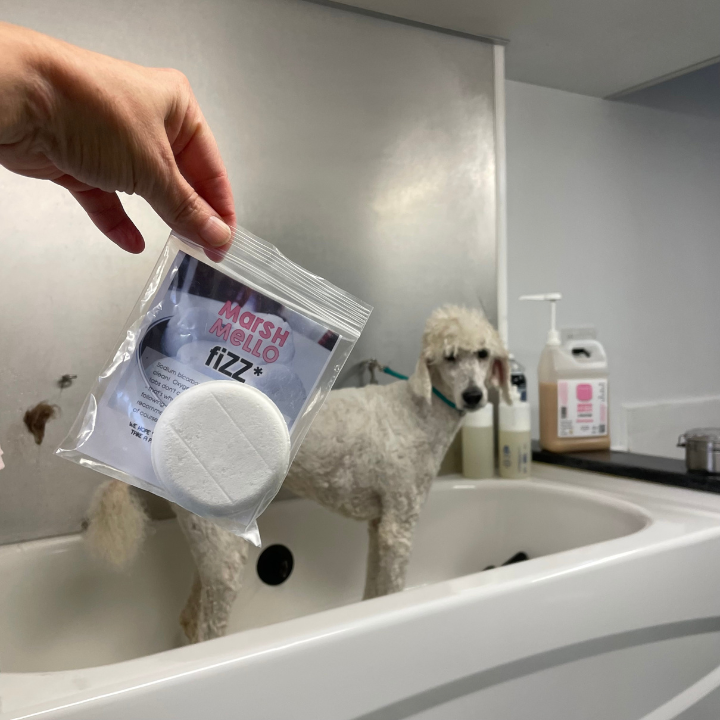 Effervescent fiZZ*-tabs!  DogBath Tablet - Releases CO2 for Skin Therapy.